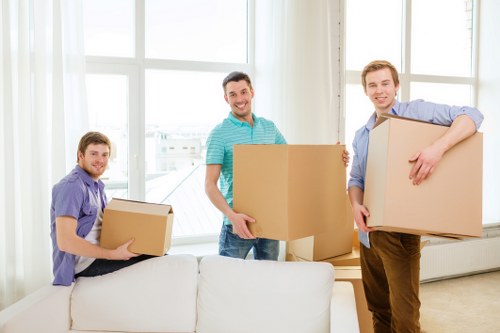 Furniture and household items prepared for house moving in Kenley