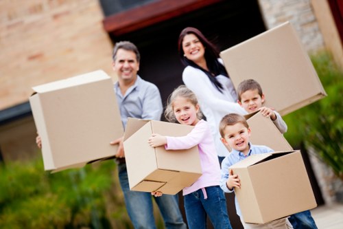Careful loading of household items for a Kenley move