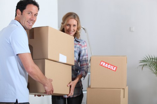 Local van move in Kenley with boxes and household items